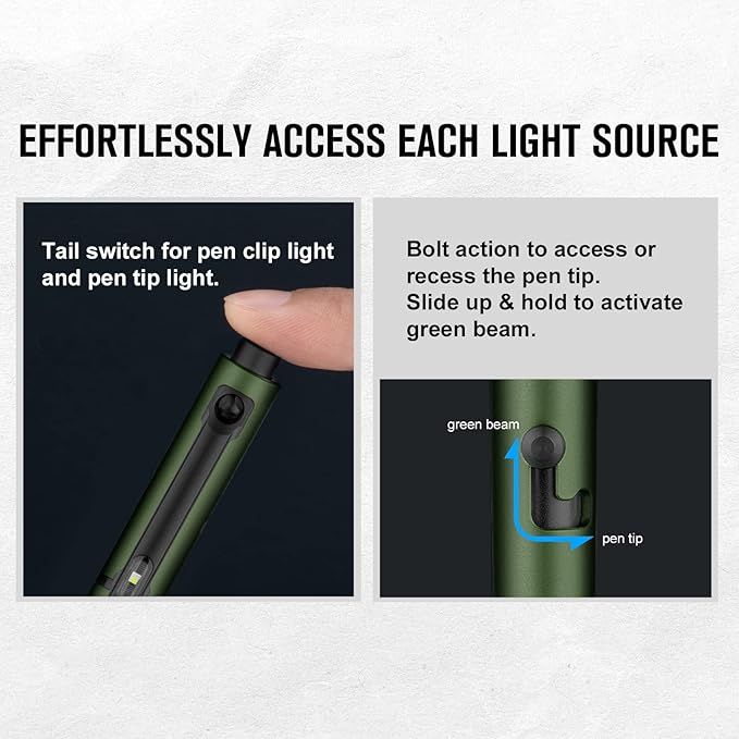 خودکار و چراغ قوه OLight OPen Glow OD Green خودکار و چراغ قوه OLight OPen Glow OD Green