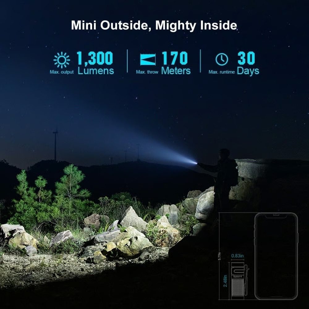 چراغ قوه اولایت سفید Olight Baton 4 Premium Edition (White) چراغ قوه اولایت سفید Olight Baton 4 Premium Edition (White)