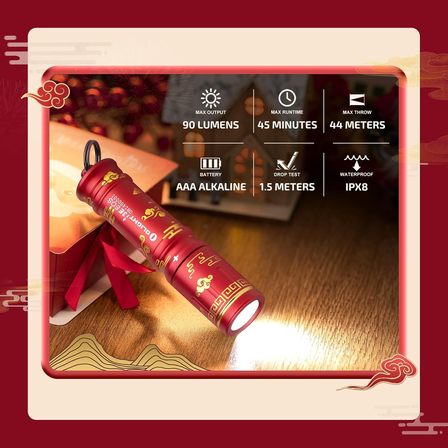 چراغ قوه جاسوئیچی اولایت Olight i3E EOS Auspicious Clouds چراغ قوه جاسوئیچی اولایت Olight i3E EOS Auspicious Clouds