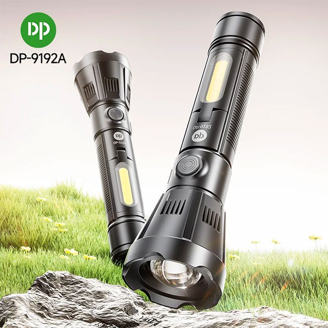 چراغ قوه دستی شارژی دی پی DP- 9192B چراغ قوه دستی شارژی دی پی DP- 9192B