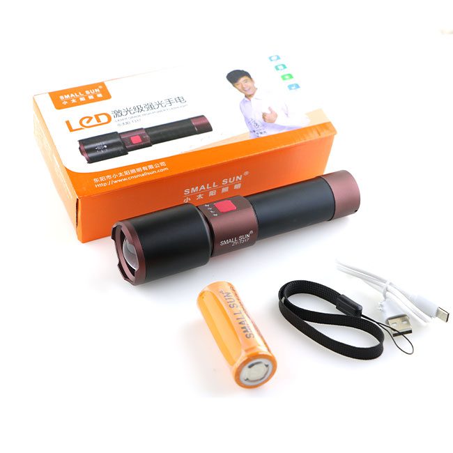 چراغ قوه زوم دار اسمال سان SMALL SUN ZY-T317 چراغ قوه زوم دار اسمال سان SMALL SUN ZY-T317