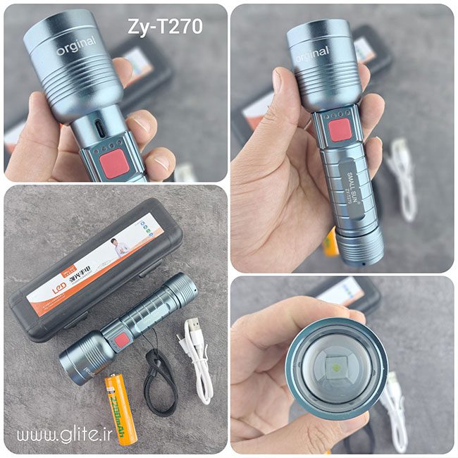 چراغ قوه زوم دار اسمال سان SMALL SUN ZY-T270 چراغ قوه زوم دار اسمال سان SMALL SUN ZY-T270